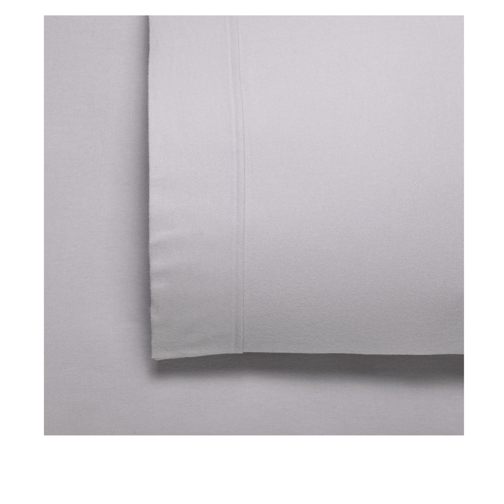 Bianca Fletcher Flannelette Cotton Sheet Set Stone Super King
