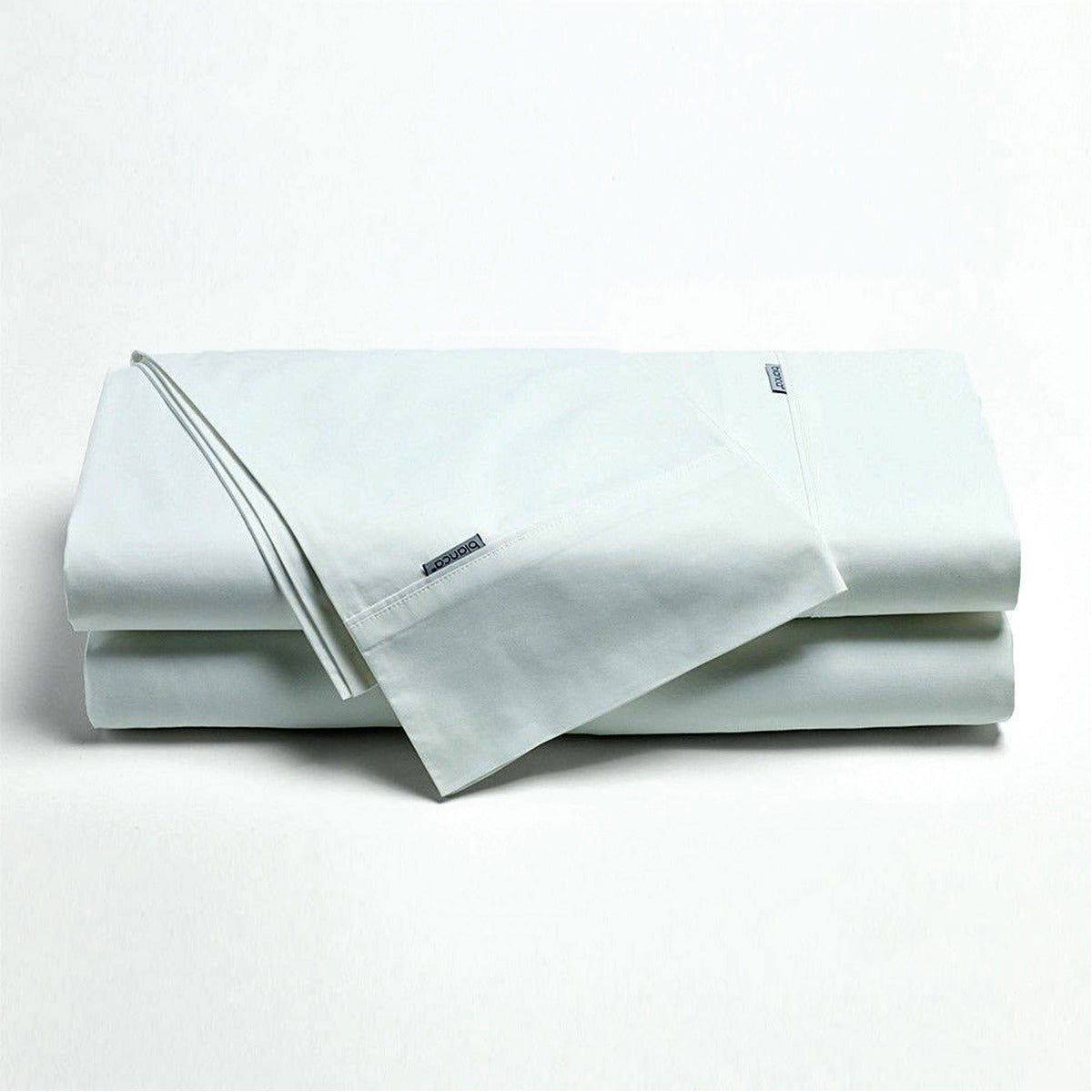 Bianca Heston Cotton Percale Sheet Set White King Single