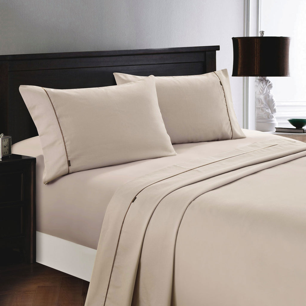 Deluxe Linen 1200TC Cotton Rich Sheet Set Linen Single