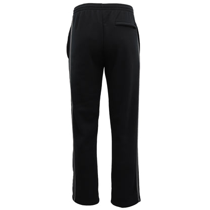 Men's Fleece Casual Sports Track Pants w Zip Pocket Striped Sweat Trousers S-6XL, Navy, 4XL