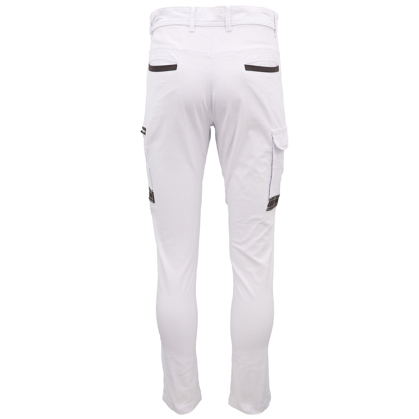 Men's Cotton Drill Cargo Work Pants UPF 50+ 13 Pockets Tradies Workwear Trousers, Khaki, 36