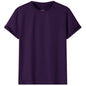 Adult 100% Cotton T-Shirt Unisex Men's Basic Plain Blank Crew Tee Tops Shirts, Purple, XL