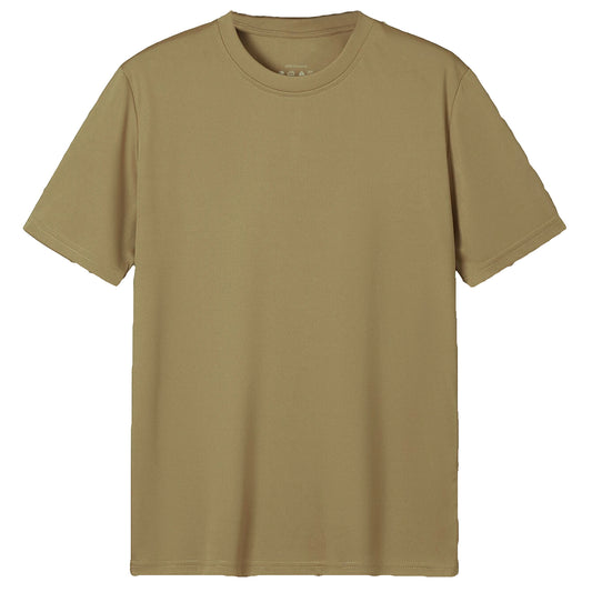 Adult 100% Cotton T-Shirt Unisex Men's Basic Plain Blank Crew Tee Tops Shirts, Copper, M