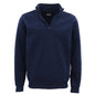 New Men's Unisex Adult Half-Zip Fleece Jumper Pullover Stand Collar Jacket Shirt, Navy, S