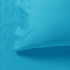 1000TC Ultra Soft Fitted Sheet & Pillowcase Set - King Single Size Bed - Light Blue