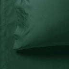 1000TC Ultra Soft King Single Size Bed Dark Green Flat & Fitted Sheet Set