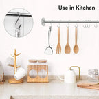12cm Stainless Steel S Shape Hooks Kitchen Hanger Rack Clothes Hanging Plant Holders - 10PCS