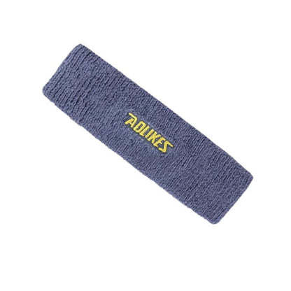 Aolikes Headbands Sweatband Cotton Hair Gym Yoga Stretch Sport Sweat Band - Yellow