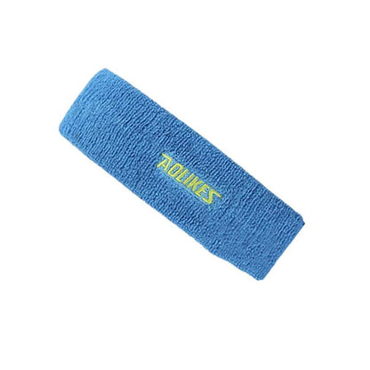 Aolikes Headbands Sweatband Cotton Hair Gym Yoga Stretch Sport Sweat Band - Yellow