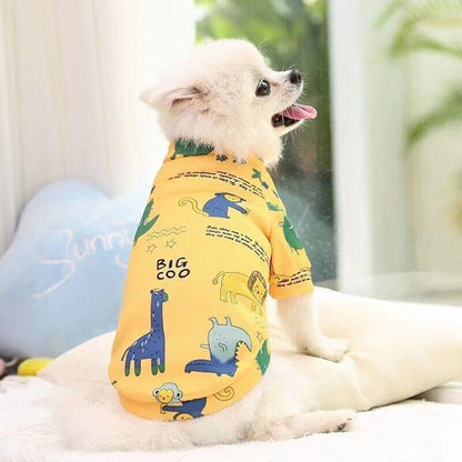 XS Cute Pet Dog Warm Jumper Sweater Clothes Cat Knitwear Knitted Coats Winter - Yellow Duck