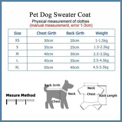 XS Cute Pet Dog Warm Jumper Sweater Clothes Cat Knitwear Knitted Coats Winter - Pink Lion