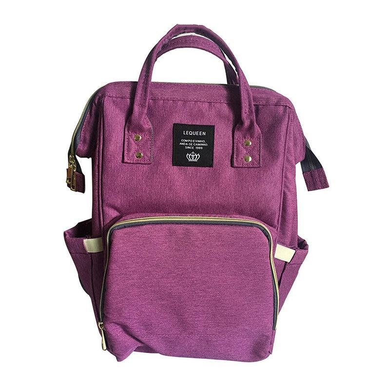Luxury Multifunctional Diaper Nappy Backpack Maternity Mummy Changing Bag - Light Gray