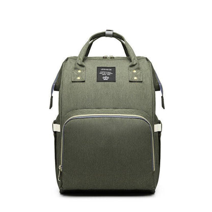 Luxury Multifunctional Diaper Nappy Backpack Maternity Mummy Changing Bag - Light Gray