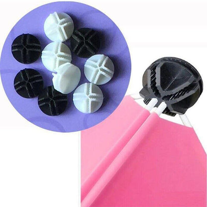 20PCS Wire Storage Cube Plastic Connectors Mesh Snap Plastic Push Grid - White