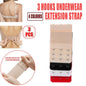 3 Hooks Underwear Extension Bra Buckle Bra Extender Hook Brassiere Strap - Red
