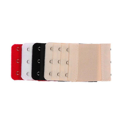 3 Hooks Underwear Extension Bra Buckle Bra Extender Hook Brassiere Strap - Black