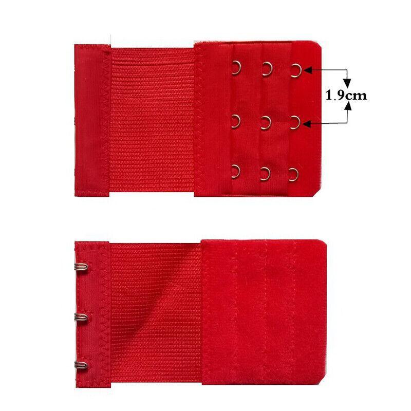 3 Hooks Underwear Extension Bra Buckle Bra Extender Hook Brassiere Strap - Black