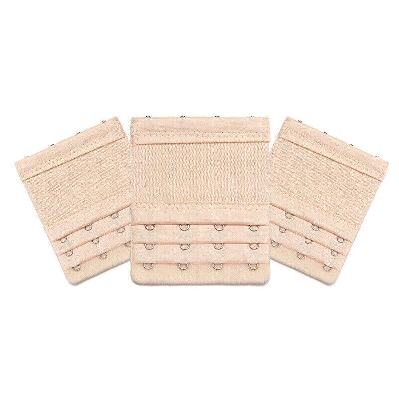 4 Hooks Underwear Extension Bra Buckle Bra Extender Hook Brassiere Strap - Black
