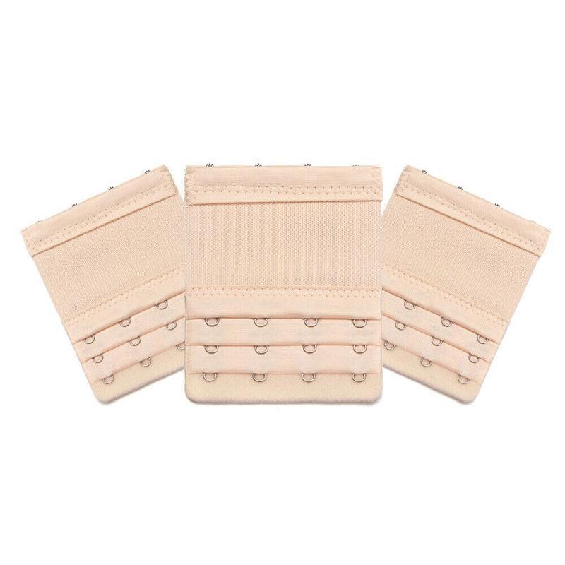 4 Hooks Underwear Extension Bra Buckle Bra Extender Hook Brassiere Strap - Black