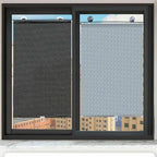 Silver Roller Blinds Suction Cup Sunshade Blackout Curtains Car Home Window Curtains - 45 X 125 CM