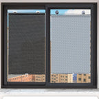 Silver Roller Blinds Suction Cup Sunshade Blackout Curtains Car Home Window Curtains - 45 X 125 CM