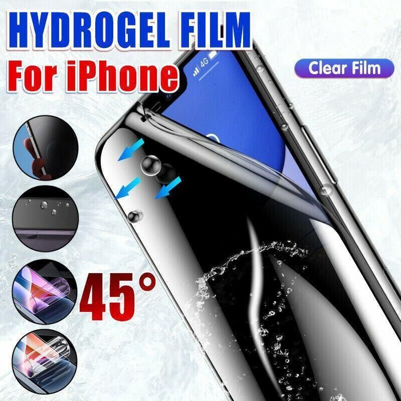 Clear Film iPhone 13 12 11 Pro Xs Max Plus Hydrogel Film Screen Protector - For iPhone 7+/8+