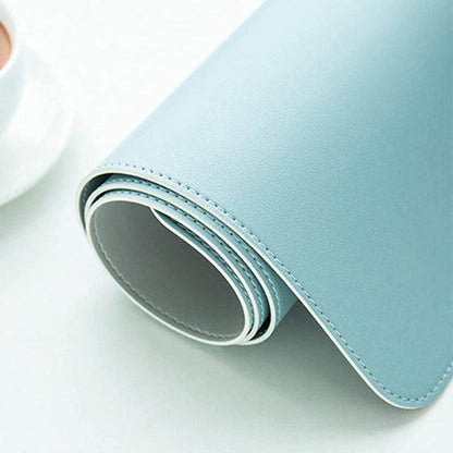 60*30Cm Leather Mouse Pad Gaming Waterproof Mousepad Desk Mat Anti-Slip Rubber - Grey