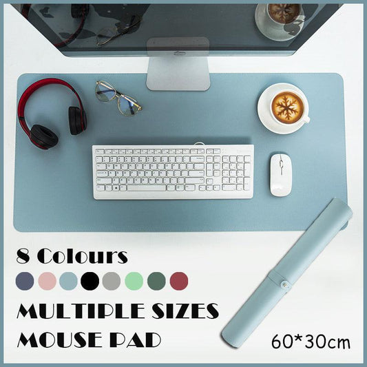 60*30Cm Leather Mouse Pad Gaming Waterproof Mousepad Desk Mat Anti-Slip Rubber - Light Green