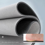 40*60CM Super Absorbent Floor Mat Soft Quick-Drying Non-Slip Diatom Mud Bath - Grey-Oval
