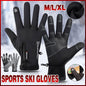 Winter Gloves Thermal Touch Screen Thermal Windproof Warm Black - M