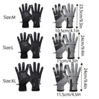Winter Gloves Thermal Touch Screen Thermal Windproof Warm Black - M