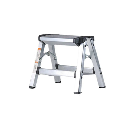 Portable Aluminium 1-3 Step Folding Ladder Anti-Slip Frame Stool for Home Use - 1 step Folding Ladder