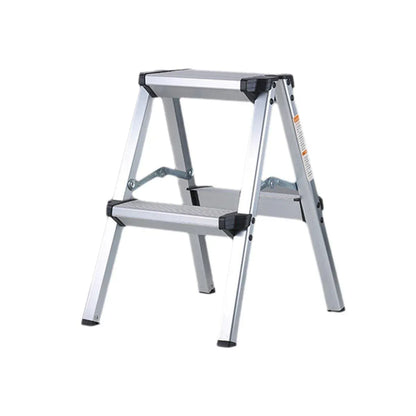 Portable Aluminium 1-3 Step Folding Ladder Anti-Slip Frame Stool for Home Use - 1 step Folding Ladder