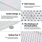 Bathroom Mat Non Slip Floor Mat Soft Fluffy Surface Machine Washable Home Bath
