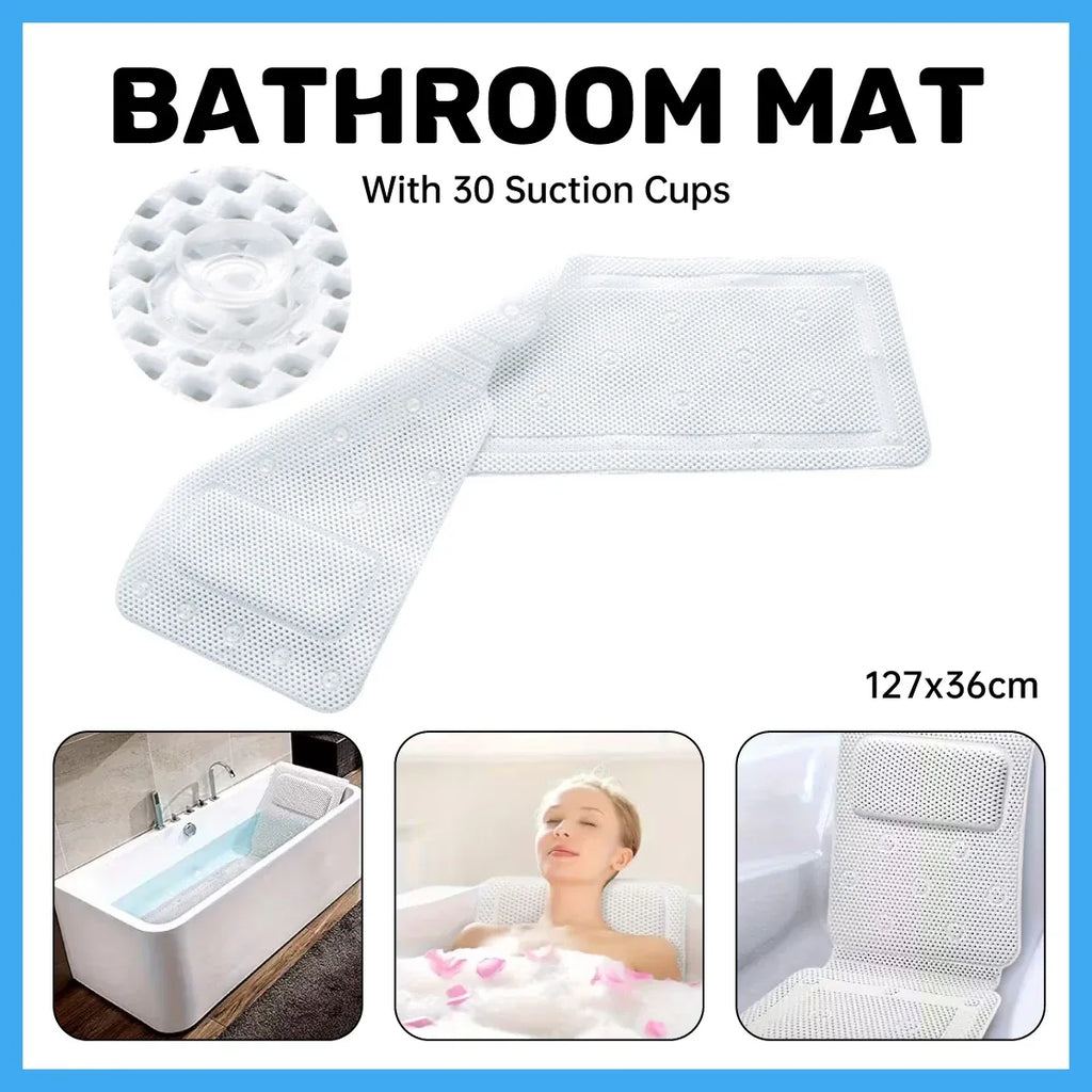 Bathroom Mat Non Slip Floor Mat Soft Fluffy Surface Machine Washable Home Bath