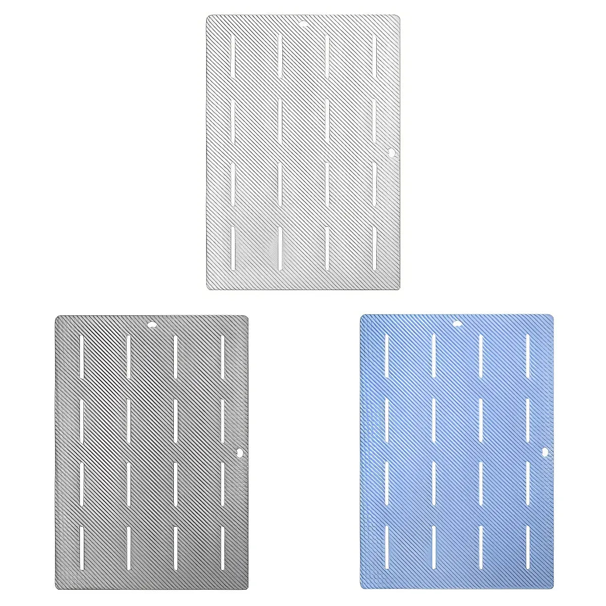 Bathroom Floor Mat Non Slip Shower Rug Soft Quick Dry Household Bath Carpet Mat - Blue