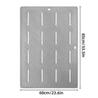 Bathroom Floor Mat Non Slip Shower Rug Soft Quick Dry Household Bath Carpet Mat - Grey