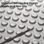 Bathroom Floor Mat Non Slip Shower Rug Soft Quick Dry Household Bath Carpet Mat - Grey