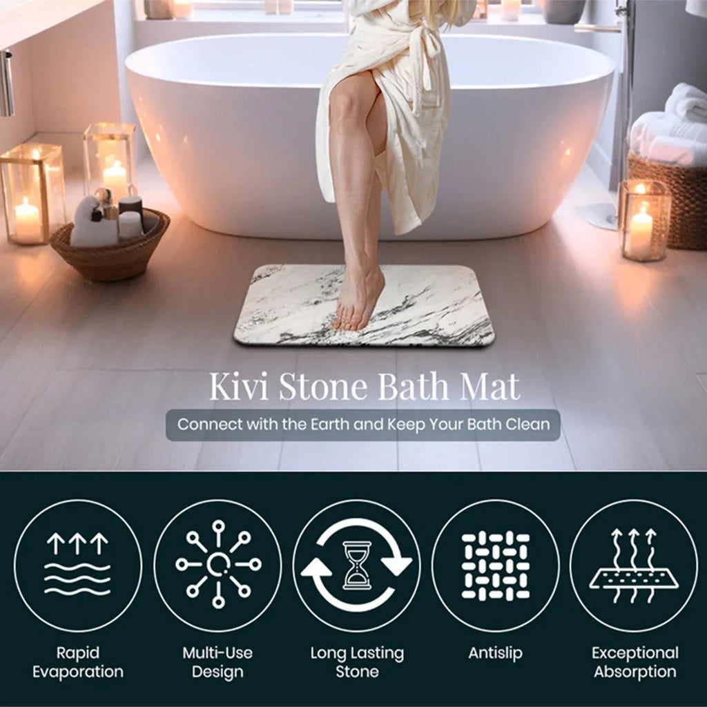 Diatom Mud Water Absorbing Mat Anti Slip Bathroom Floor Mat Absorbent Foot Rug