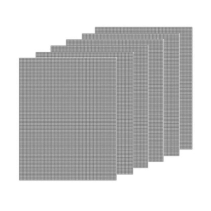 3/6/10PCS Non-Stick BBQ Grill Mat Mesh Liner Cooking Barbecue Sheet Baking Pad - 40X30cm-10PCS