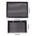 24x14CM BBQ Grilling Mesh Reusable Bag Outdoor Camping Barbecue Grill Mats Cooking Pads - Copper