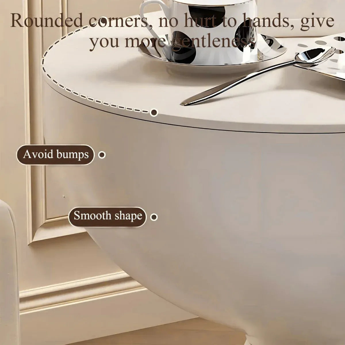 Plastic Bedside Table Sofa End Table Storage Rack Movable Coffee Table Mini Bear