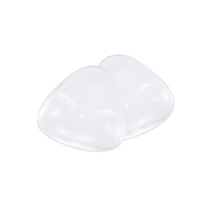 Triangle Push-Up Silicone Bra Inserts Breasts Pad Bikini Bra Cleavage Enhancers - Transparent-Big