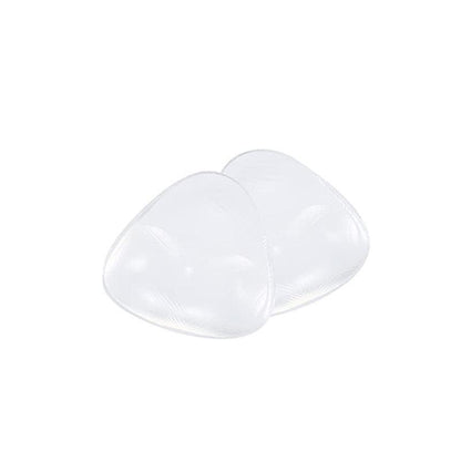 Triangle Push-Up Silicone Bra Inserts Breasts Pad Bikini Bra Cleavage Enhancers - Transparent-Small