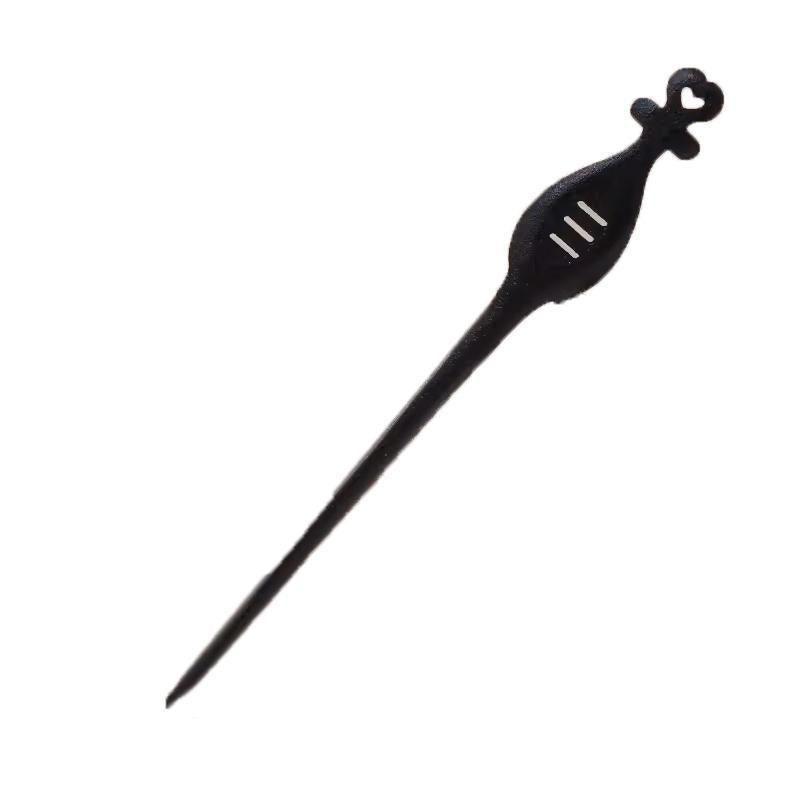 Retro Wooden Carved Hair Sticks Women Hairpin Barrette Chopsticks Accessories - H