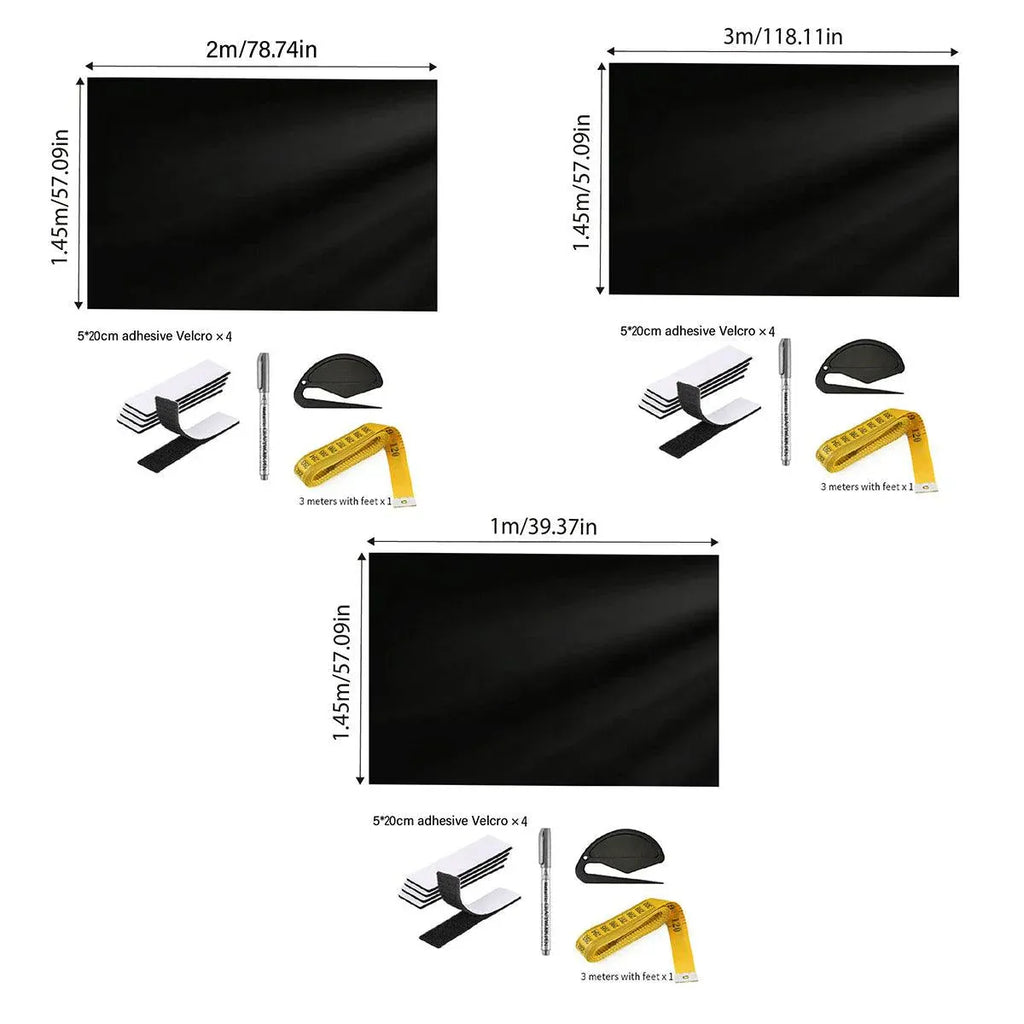 Portable Blackout Curtains for Sunscreen Window Shades Light Blocking Drapes - 1m x 1.45m