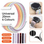 20mm Nylon Braided Sport Loop Velcro Watch Band Strap Compatible Replacement - Seashells
