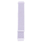 20mm Nylon Braided Sport Loop Velcro Watch Band Strap Compatible Replacement - White