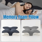 Memory Foam Butterfly Pillow Neck Support Slow Rebound Cervical Pillow - Dark Grey