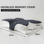 Memory Foam Butterfly Pillow Neck Support Slow Rebound Cervical Pillow - Dark Grey